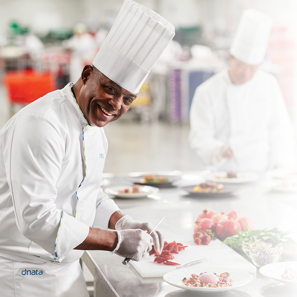 Chef in a dnata kitchen